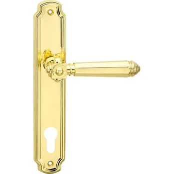 Dveřní kování Cobra Atlantis PZ 72 mm klika/klika mosaz leštěná