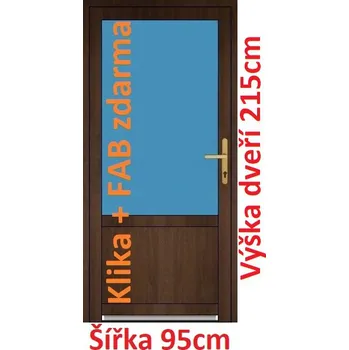 Vchodové dveře Vchodové plastové dveře Soft 2/3 sklo 95x215 cm - Akce!
