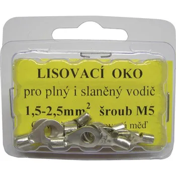 Kabelové oko Lisovací oko kabelové 1,5 - 2,5 mm, M5