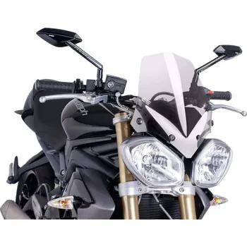 Motodíl Triumph Street Triple 675 11-17 plexi Puig 5658W (čiré,Height: 355mm x Width: 270mm)