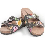 Fit Walk Dámské korkové pantofle květiny 36