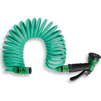 Zahradní hadice Novaservis DY5808 spirálová hadice s kompletní sadou 7,5 m