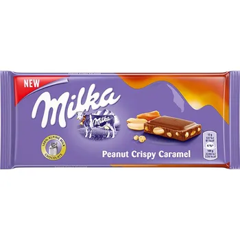 Čokoláda Milka Peanut Crispy Caramel 90 g