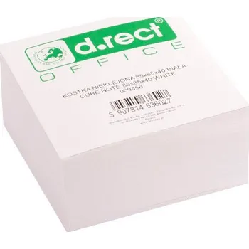 Samolepící bloček Vložka do špalíčku nelepená 8,5x8,5x4 cm, bílá