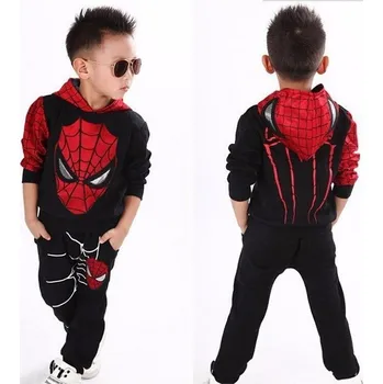 Spiderman Tepláková souprava s kapucou "Spiderman" 2 ks Věk: 4T, Motiv: set 2ks černá