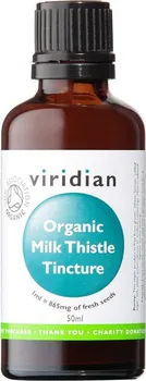 Přírodní produkt Viridian Organic Milk Thistle Tincture 50 ml