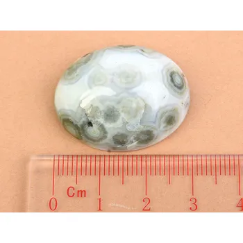 Přírodní kámen Jaspis oceán mugle ovál (12,8g)