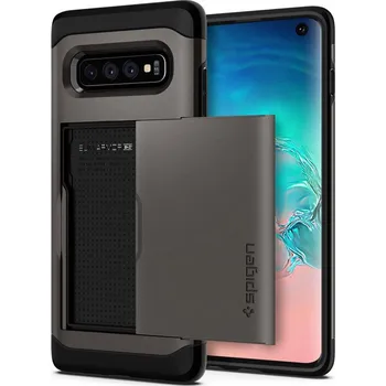 Pouzdro na mobilní telefon Spigen Slim Armor CS pro Samsung Galaxy S10 Gunmetal