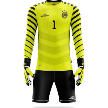 Fotbalový brankařský set Jadberg Santos Fluo Žlutá / 160