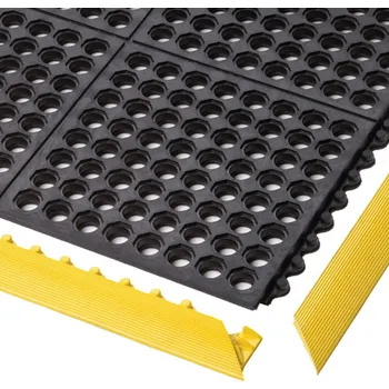 Rohožka Černá gumová rohož Cushion Easy Nitrile - délka 91 cm, šířka 91 cm, výška 1,9 cm