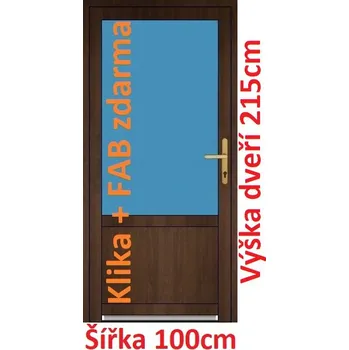 Vchodové dveře Vchodové plastové dveře Soft 2/3 sklo 100x215 cm - Akce!