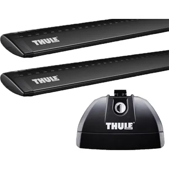 Příčník na automobil Střešní nosiče Thule 753+WingBar černé tyče 962+kit • na montážní body