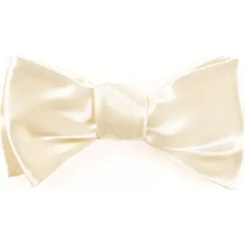 Motýlek Vázací motýlek s kapesníčkem Avantgard - smetanový lesklý