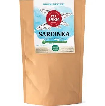 Pet Farm Family Sardinka MSC 50 g Pamlsek pro psa Pet Farm Family Sardinka MSC 50 g