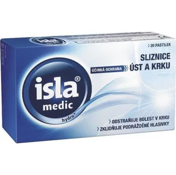 Lék na bolest v krku Isla Medic Hydro+ 20 pastilek