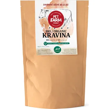 Pamlsek pro psa Pet Farm Family Kravina BIO 50 g