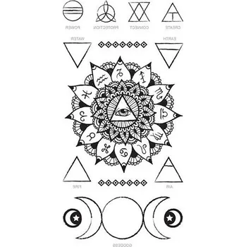 Odstranitelné tetování Oko prozřetelnosti - nalepovací tetování