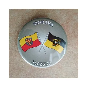 Placka MORAVA - SLEZSKO (44 mm, špendlík)