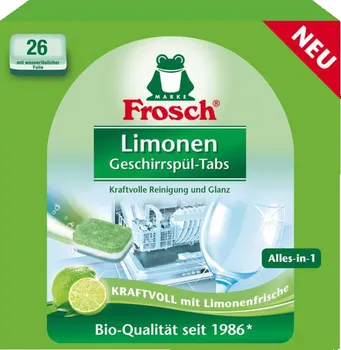 Tableta do myčky Frosch Bio limonen All-in-1 tablety do myčky citron