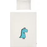 BELISIMA 6-dílné ložní povlečení Belisima Dino 3D 100/135 smetanovo-tyrkysové