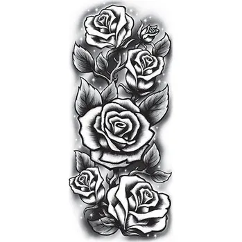 Odstranitelné tetování Růže - velké nalepovací tetování