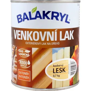 Lak na dřevo Balakryl venkovní lak polomat 1003985 0,7 kg