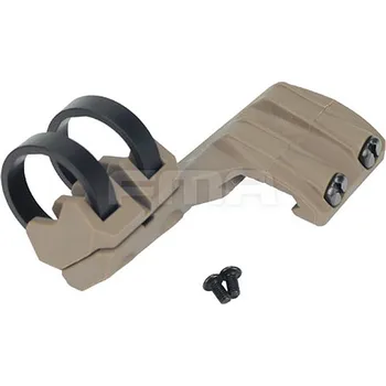 Airsoft FMA Polymerová montáž na svítilnu na RIS lištu - LEVÁ, DE