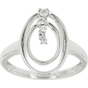 Prsten Zlatnictví U Kostela Stříbrný prsten oválek se zirkony AR6083 56 1559-17619816