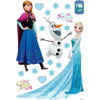 Samolepící dekorace DK 1729 AG Design Samolepicí dekorace - samolepka na zeď - Frozen - ledové království, velikost 42,5 cm x 65 cm