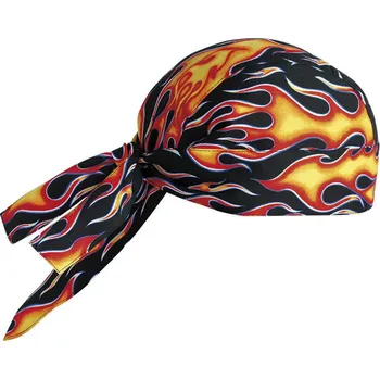 Šátek EGOchef kuchařský šátek na hlavu - vzor plameny E-7002110A