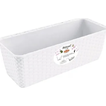 Truhlík Nohel Garden Natural truhlík 80 x 40 x 34 cm bílý