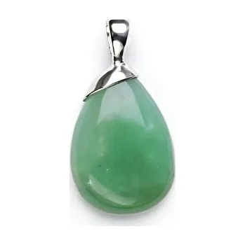 Přívěsek Stříbrný přívěsek, přírodní chryzopras, 6,11 g