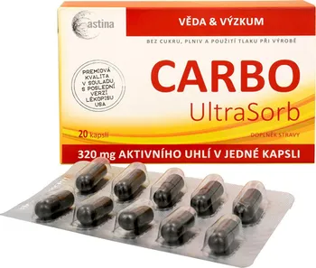 Lék proti nadýmání Astina Carbo UltraSorb 20 kapslí