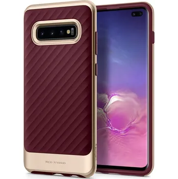 Pouzdro na mobilní telefon Spigen Neo Hybrid pro Samsung Galaxy S10 Plus (G975F) červené
