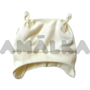 Čepice Kojenecká čepička zavazovací vel. 56-80 bílá Velikost: 56/62