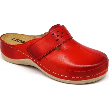 Dámské pantofle Leon Leons Tina dámské pantofle - Červená Barva: Červená, Velikost: 41