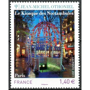 Poštovní známka Post France (2011) MiNr. 5041 ** - Francie - Umění - noční kiosek, Paříž; Instalace Jean-Michel Othoniel