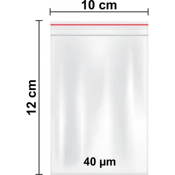 Zip sáčky uzavíratelné 10 x 12 cm - [100 ks]