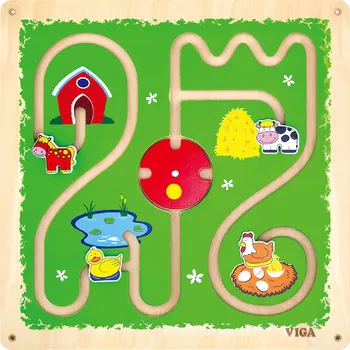 Hlavolam Sparkys Studo Wood labyrint se zvířátky