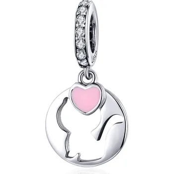 Přívěsek Elenys stříbrný přívěsek Šťastná kočka