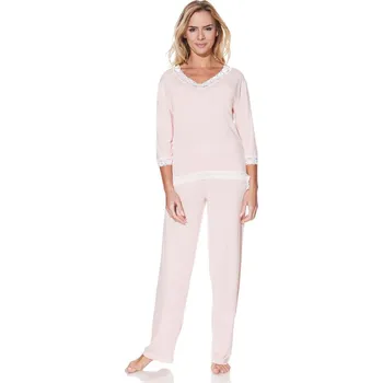 Dámské noční prádlo Dámské bambusové pyžamo ROZALIE - Růžová, M, Luisa Moretti