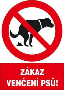 Informační tabulka Magg Zákaz venčení psů 210 x 297 mm