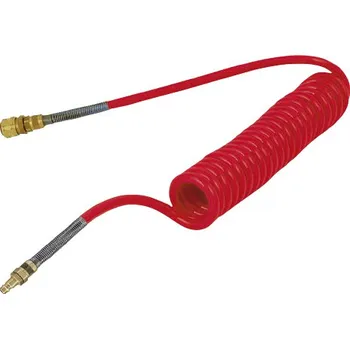 Zahradní hadice Membra Plastic Spirálová hadice PUBR s rychlospojky 6/4 mm - délka 1,5 m