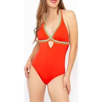 Dámské plavky Plavky jednodílné ANTIGEL (EBA9102-03), Velikost 80B, Barva červená