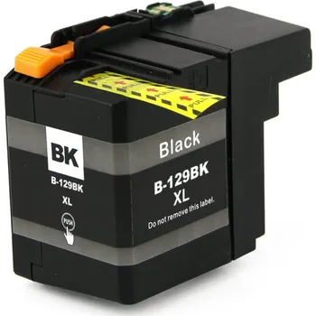 Inkoustová náplň pro Brother MFC J 6520 DW kompatibilní LC-129XLBK - barva černá - black