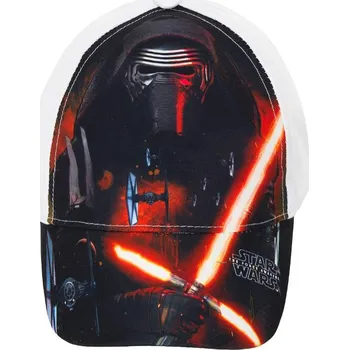 Módní doplněk SUN CITY Dětská kšiltovka Star Wars Kylo Ren bílá bavlna Velikost: 54
