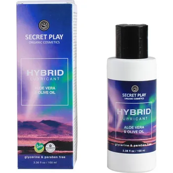 Lubrikační gel Secret Play Hybrid Lubricant Aloe Vera & Olive Oil 100ml