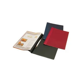 Rychlovazač A4 plastový s kapsou - modrá