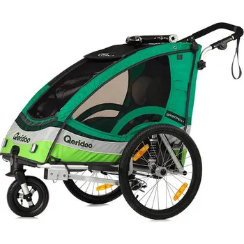 vozík za kolo Qeridoo Sportrex 1 2017 zelený