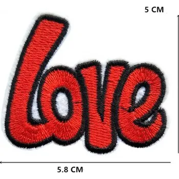 Nažehlovačka, nášivka, aplikace Love